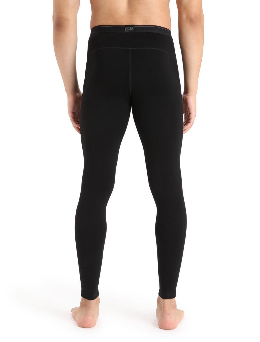 Icebreaker Merino 260 Tech Thermal Leggings With Fly Férfi Base Layers Fekete | HU 1391EBCX